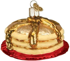 Old World Christmas Glass Christmas Ornament, Short Stack (With OWC Gift Box)