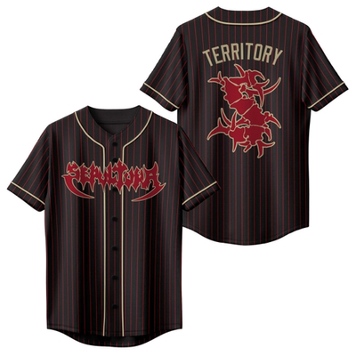 【タイムセール】TEATORACAPSULESNAP SHIRT S/S Hot New Sepultura Territory Baseball Jersey Shirt All Sizes S-5XL