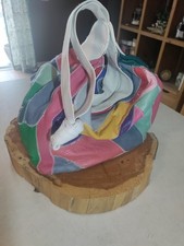 Vintage Reto  Multicolored Leather/Suede Patc...