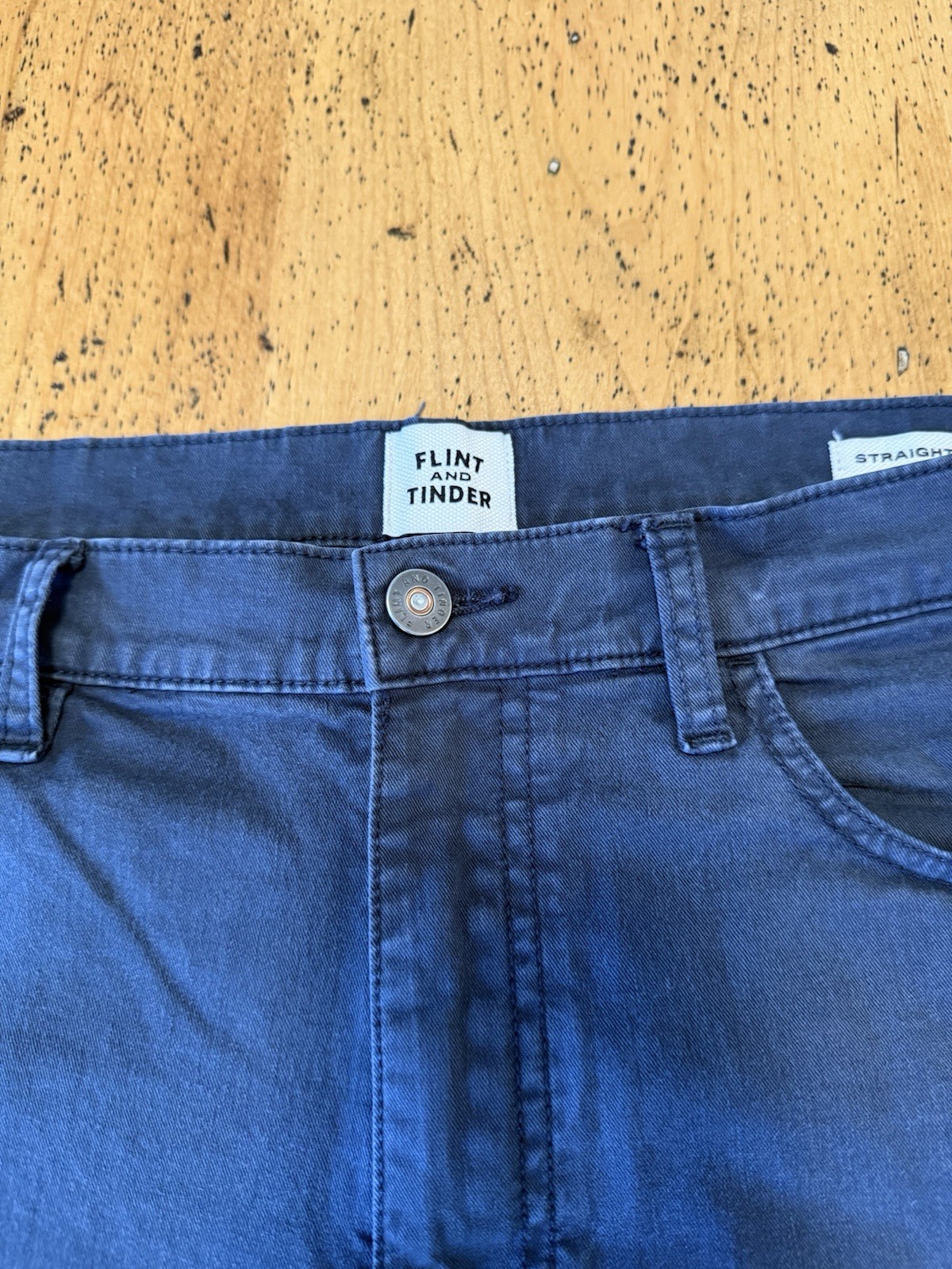 Flint and Tinder Pants Mens 36x34 Straight Fit Gray 5 Pocket Chino Twill Casual