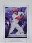 JAMES WOOD 2025 TOPPS CHROME BLACK ROOKIE PURPLE MINI DIAMOND RC /75 Q4060