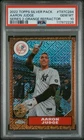 2022 Topps Series 2 Silver Pack Aaron Judge Orange Refractor /25 PSA 10 POP 1