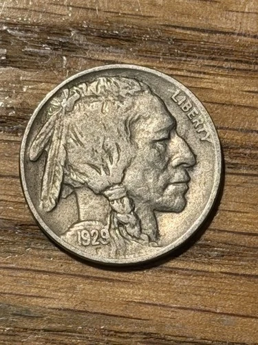 1929-D BUFFALO NICKEL Very FINE-FREE USA SHIPPING