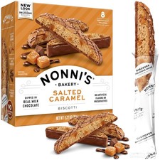Nonni's Salted Caramel Biscotti Italian Cookies - Individually...