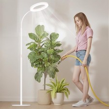 Indoor Plant Grow Light, Full Spectrum Lamp with Timer, Adjustable Height