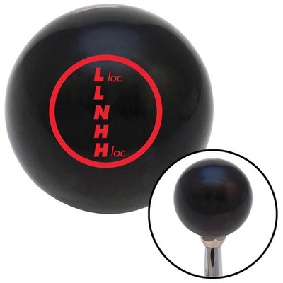 Red Transfer Case #1 Black Shift Knob w/ M16x1.5 Insert Shifter Auto Manual