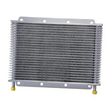 Universal Transmission Oil Cooler, Aluminum Plate Fin 25 Row Sliver