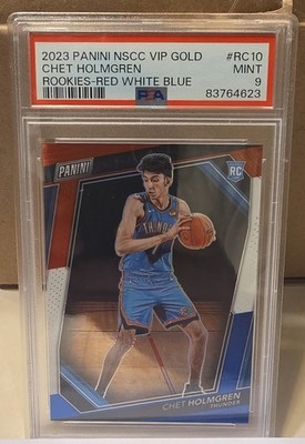 2023 Panini National Convention Chet Holmgren VIP Gold Pack Red White & Blue PSA