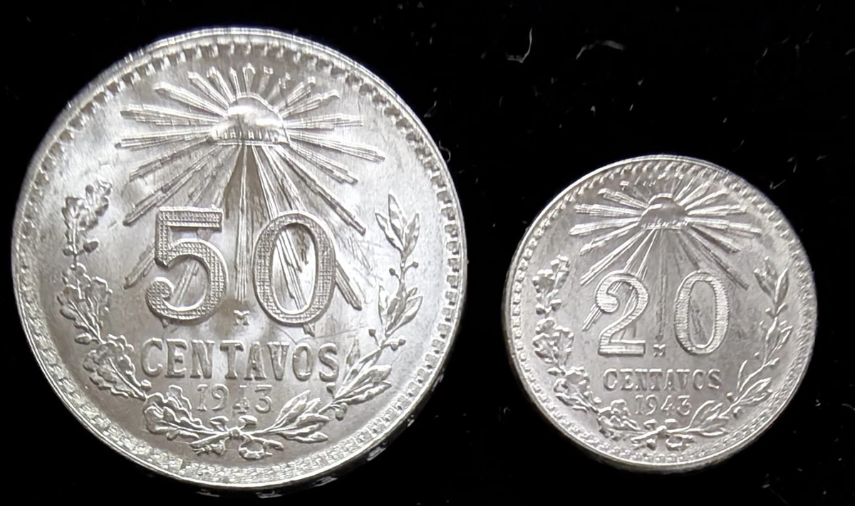 50 Centavos Silver 1943 Year Mexican Coins (1905-Now) for sale | eBay