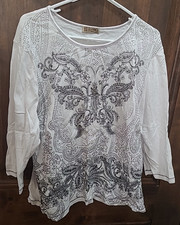 Vintage Blue Canyon Women's T-Shirt Top Sz 2X USA Made