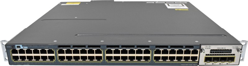 Cisco Catalyst WS-C3560X-48PF-S 48-Port RJ-45 PoE+ GE Switch +C3KX-NM-1G 1x PSU