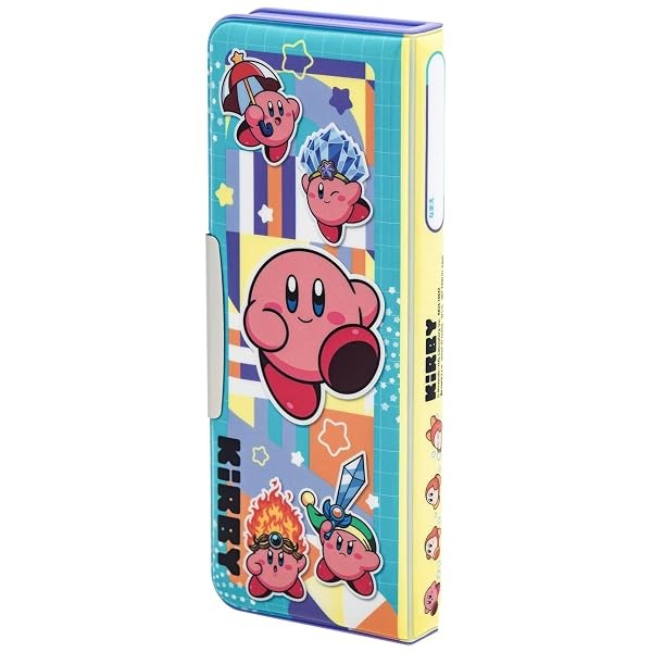 Showa Note Kirby Pencil Case Thin Double-Sided Opening Sparkly Mint Green FS