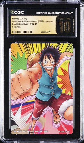 2012 ONE PIECE AR FORMATION 02 JPN #F02-47 MONKEY.D.LUFFY CGC 10 PRISTINE