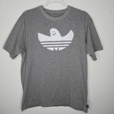 Adidas x Gonz Shmoo Mens M Ghost Skateboarding Trefoil T-shirt Gray Limited
