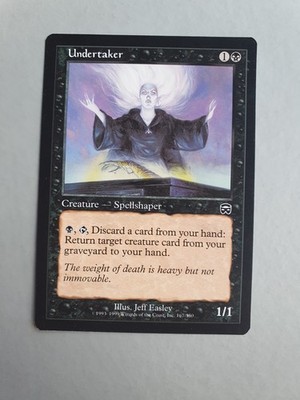 Undertaker, MTG Mercadian Masques (1999) Common Black Creature NM