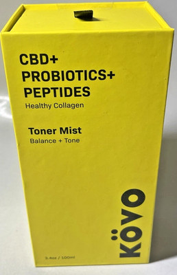 KOVO PROBIOTICS Peptides Toner Mist Activated Botanicals Balance & Tone - SEALED