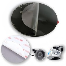 Double Sided Adhesive Pad Suction Cup Mounting 3.74 IN Dashboard Black