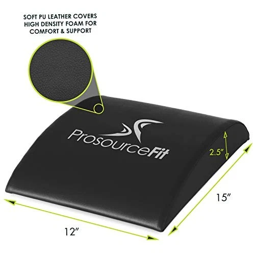 ProsourceFit Abdominal AB Mat 15” x 12” High Density Core Trainer, Black - Image 2 of 4