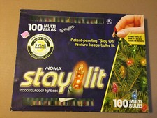 VINTAGE CHRISTMAS NOMA STAYLIT INDOOR/OUTDOOR 100 CT LIGHT SET