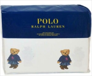 polo bear sheet set
