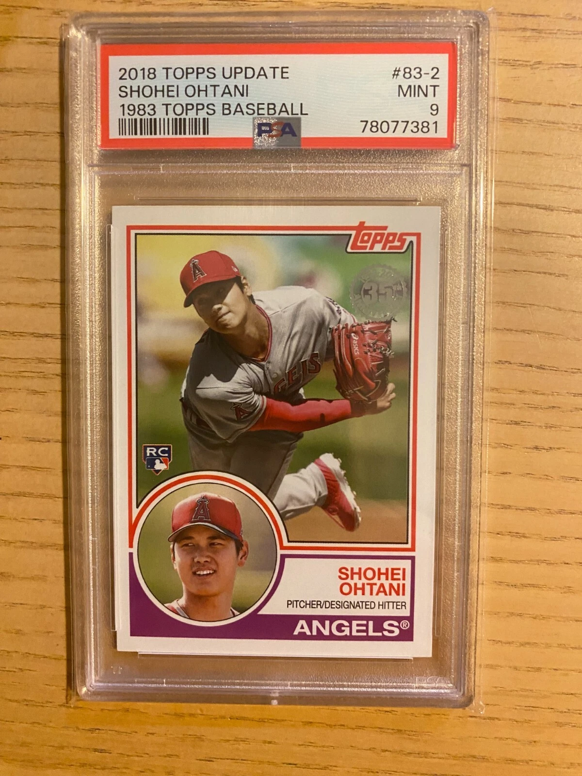 Shohei Ohtani trading card