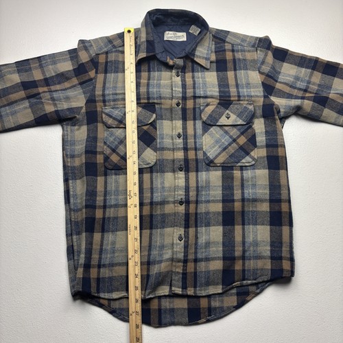 Vintage Sears Roebuck & Co Shirt Men’s Medium Plaid Long Sleeve Button-Down - Picture 5 of 7