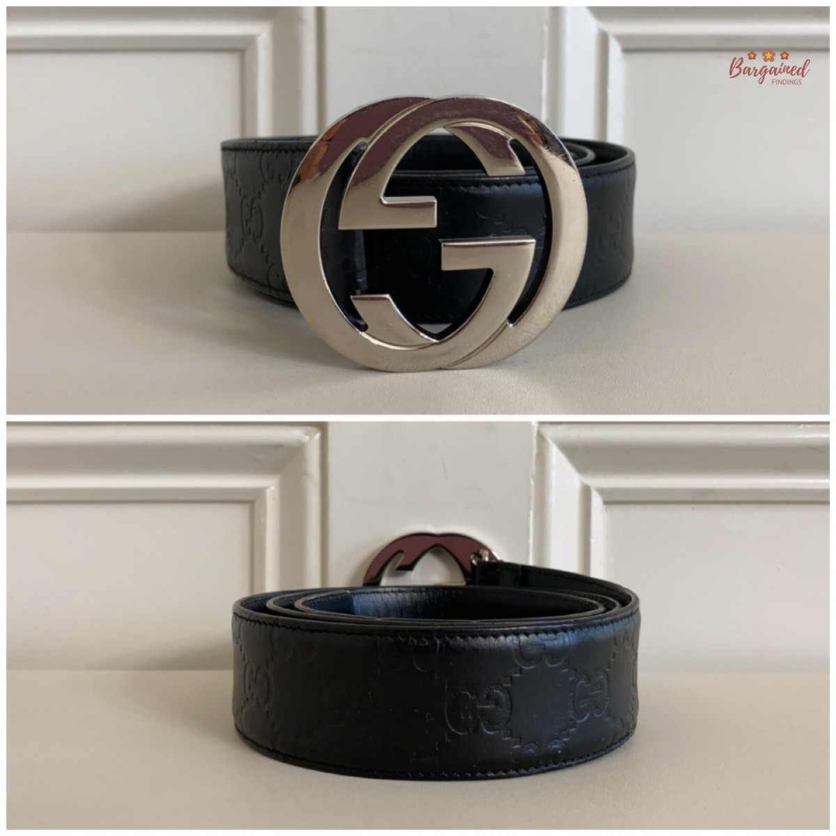 Gucci GG Logo Buckle Belt Red Guccissima Leather Silver Hardware 90/36 Authentic Gucci Red Guccissima Leather Interlocking GG Buckle Belt  main image 2