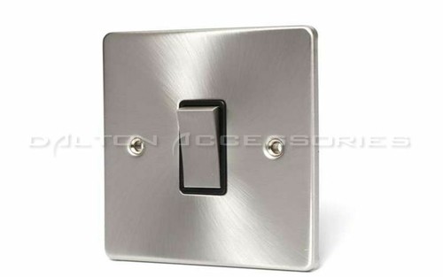 INTERRUPTORES DE LUZ CROMADOS CEPILLADOS, ENCHUFES, ATENUADORES, NEGROS, ¡20% DE DESCUENTO EN ARTÍCULOS MIXTOS! - Imagen 2 de 31