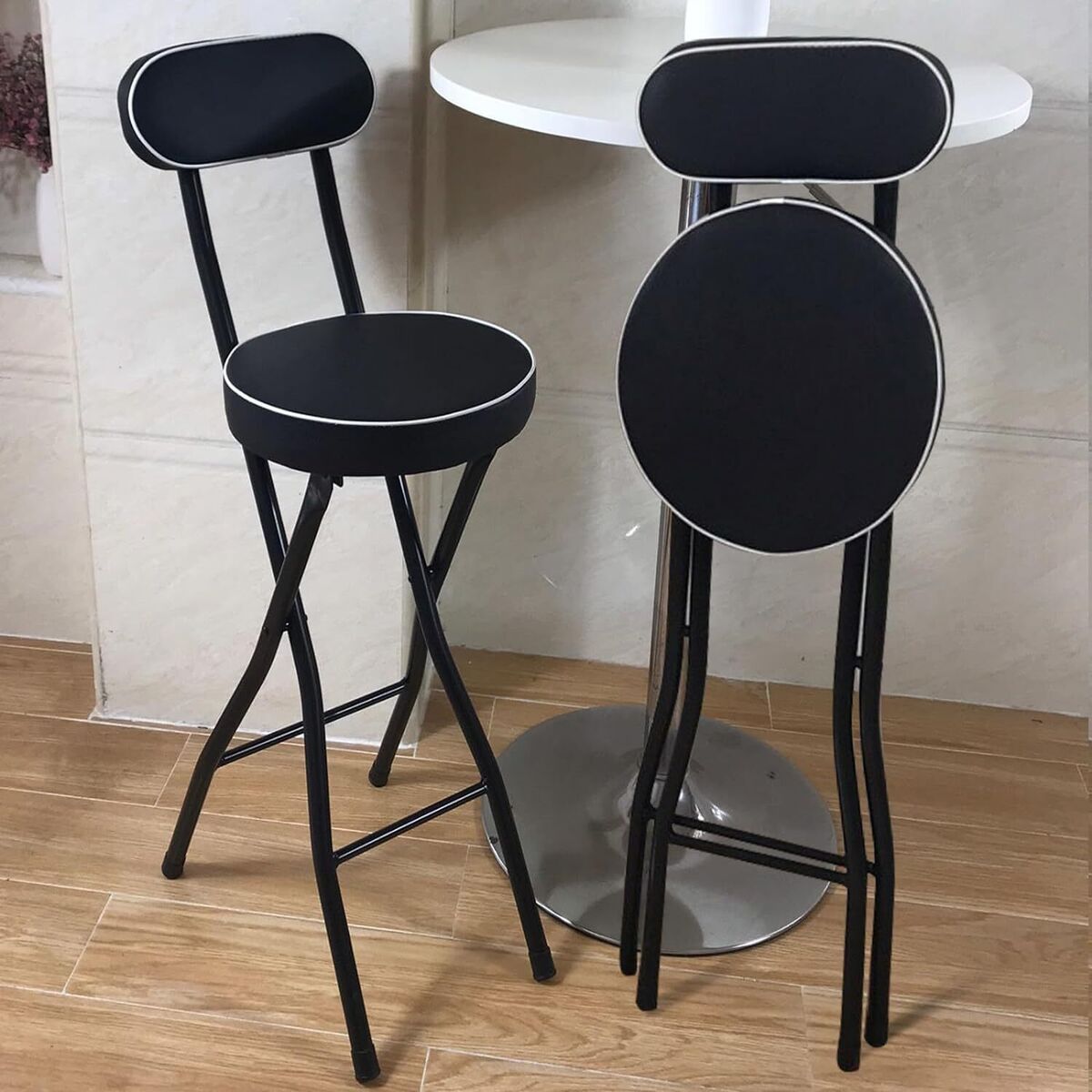 Bar Height Tall Folding Chairs Walmart S Folding Bar Stool With