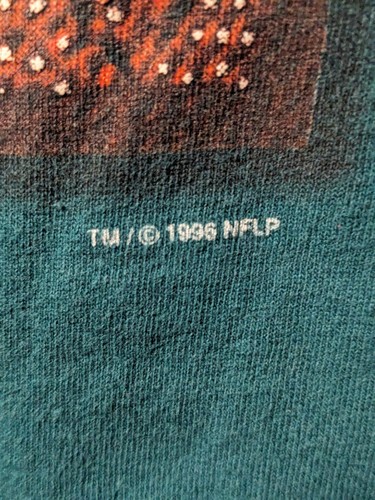 Vintage 1996 Philadelphia Eagles NFL Football Sports Green XX-Large T-Shirt - Picture 3 of 8