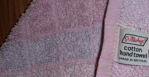 St Michael Cotton Hand Towel - Vintage M&S - Marks & Spencer Made in Britain - Picture 3 of 5