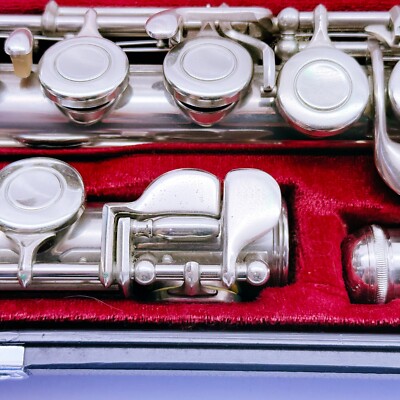YAMAHA YFL-211/S/SII Student Flute Silver Plated Used with