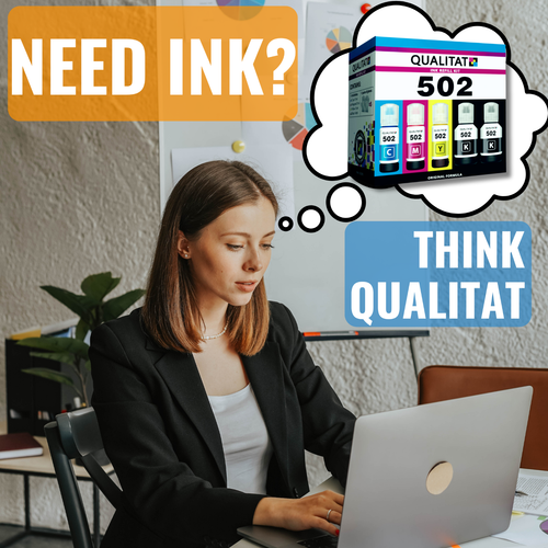 For Epson 502 Ink Refill Bottles 5 Bottle Kit (2-Black, Cyan, Magenta, Yellow) - Picture 4 of 7
