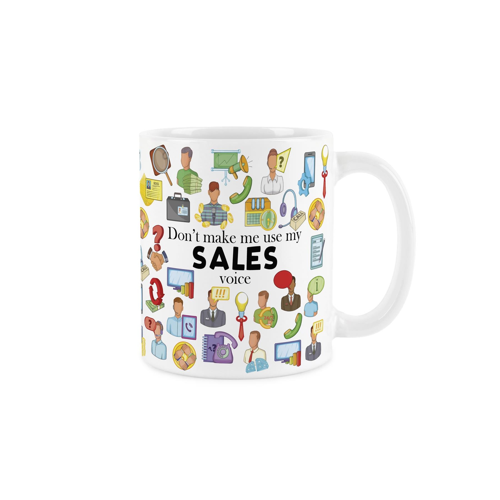 Salesperson Mug - Novelty Salesman/Saleswoman Shop Staff White Ceramic Mug Gift