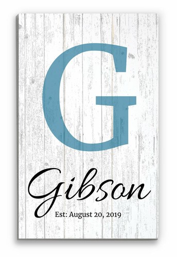 Personalized Family Name Monogram Sign Custom Couple Established Gift - 第 1/4 張圖片