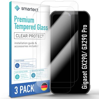 3x Schutzglas Panzerfolie für Gigaset GX290/ GX290 Pro/ GX290 Plus Displayschutz
