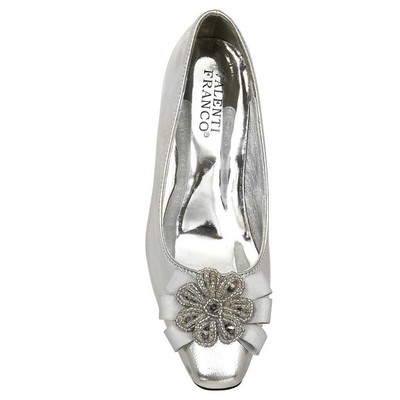 silver flat heel shoes