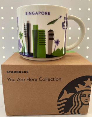 Singapore Purple Starbucks coffee Cup Mug 14oz You Are Here Collection YAH NEU