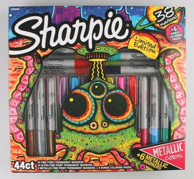 Sharpie Limited Edition 38 Markers Including 6 Metallic Plus 6 Coloring Pages 71641154926 Ebay