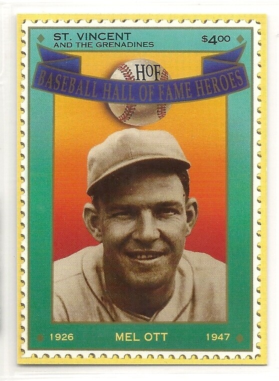1992 St. Vincent Hall Of Fame Heroes - #7 - Mel Ott - New York Giants