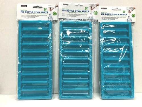 6 X SLIM ICE STICK TRAYS FOR SCHOOL /SPORT & ALL DRINK BOTTLES,SUMMER,BPA FREE - Bild 6 von 6