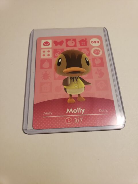 Molly # 099 Animal Crossing Amiibo Card AUTHENTIC Series 1 NEW NEVER SCANNED!!!