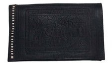 MOROCCAN WALLET GENUINE LEATHER COIN PURSE HANDMADE POCKET MULTI BI FOLD