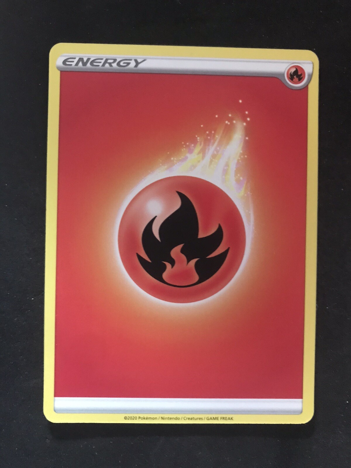 Pokémon TCG Card Fire Energy 2020 Pokemon Sword & Shield