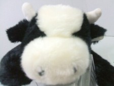 Dan Dee Collectors Choice Black 15in Cow Plush Pillow Floppy Squishy Cuddle Soft