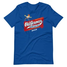 OLD GERMAN BEER Royal Blue Graphic Tee Short-Sleeve Unisex T-Shirt