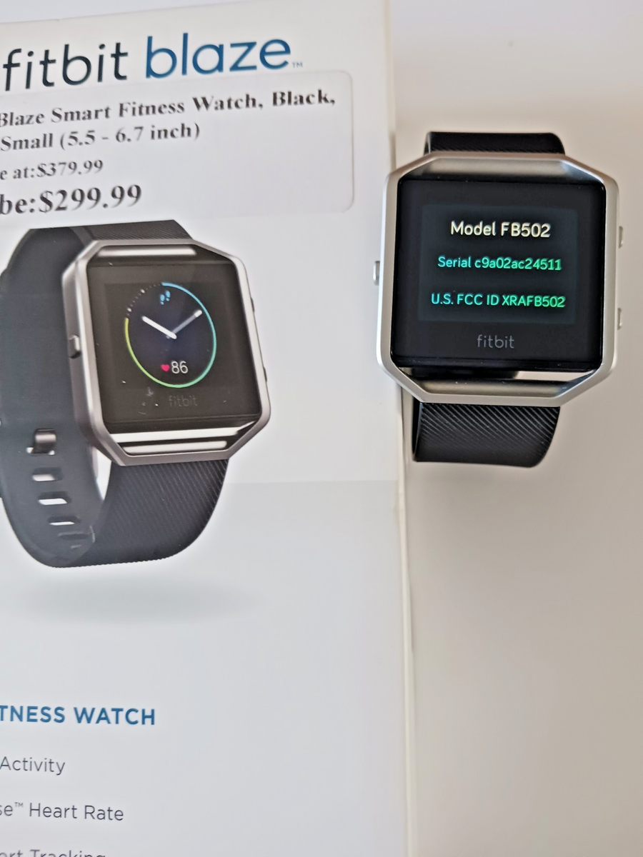 未使用品！Fitbit blaze フィットネスウォッチ Amazon.com: Fitbit Blaze Smart Fitness Watch, Plum, Large