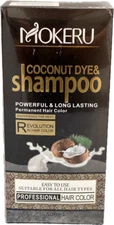 MOKERU Permanent Hair Dye Instant Fast Hair Dye Color Shampoo Coconut dark brown