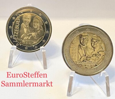 2 X 2 Euro Luxemburg 2020, ''Geburt von Prinz Charles'',  Photo + Relief , sofort!