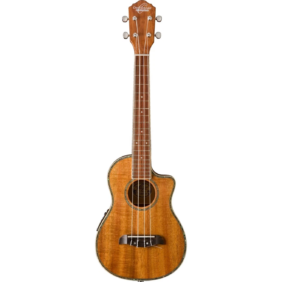 Oscar Schmidt OU6LCEK Acoustic Electric Tenor Ukulele with Gig Bag, Hawaiian Koa - Image 2 of 2